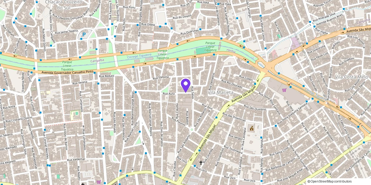 Mapa de CRYALI SOLUCOES E IMPRESSOES LTDA — Rua Maria Saba, 38 – Vila Marieta, 03617-090 São Paulo (São Paulo – SP)