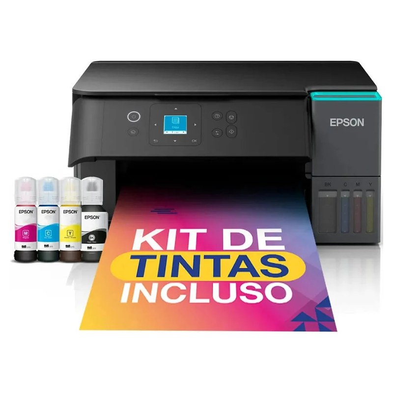Impressora Multifuncional Epson EcoTank L4360 Colorida Wi-Fi Jato de Tinta