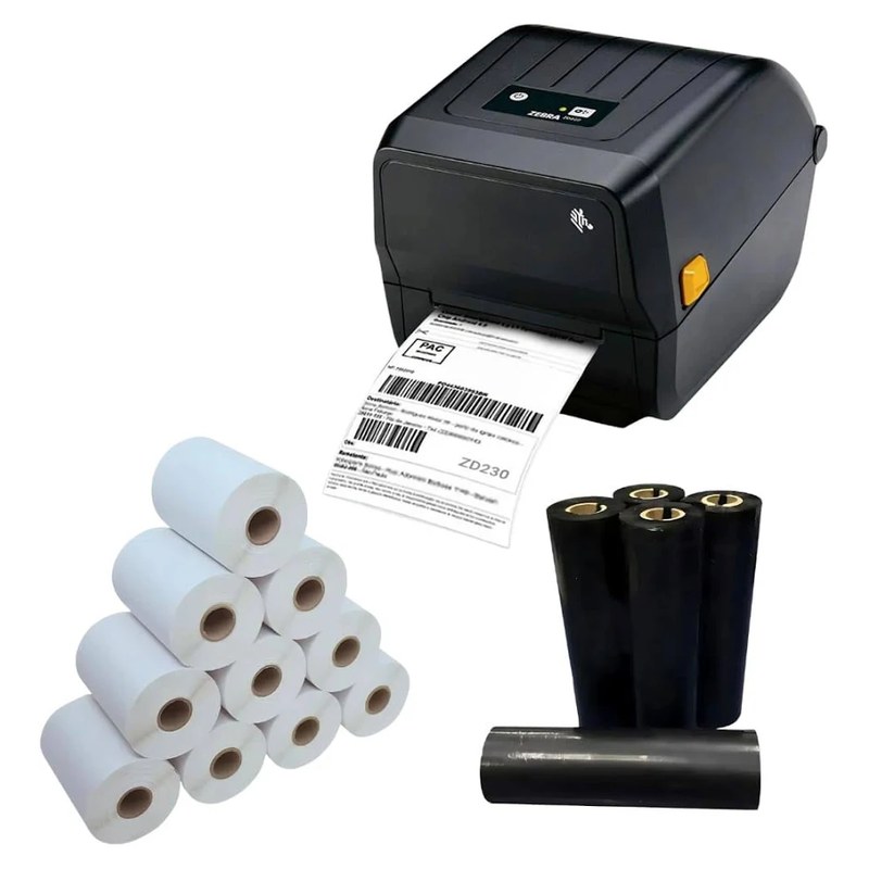 Impressora de Etiqueta Zebra ZD230T USB Ethernet