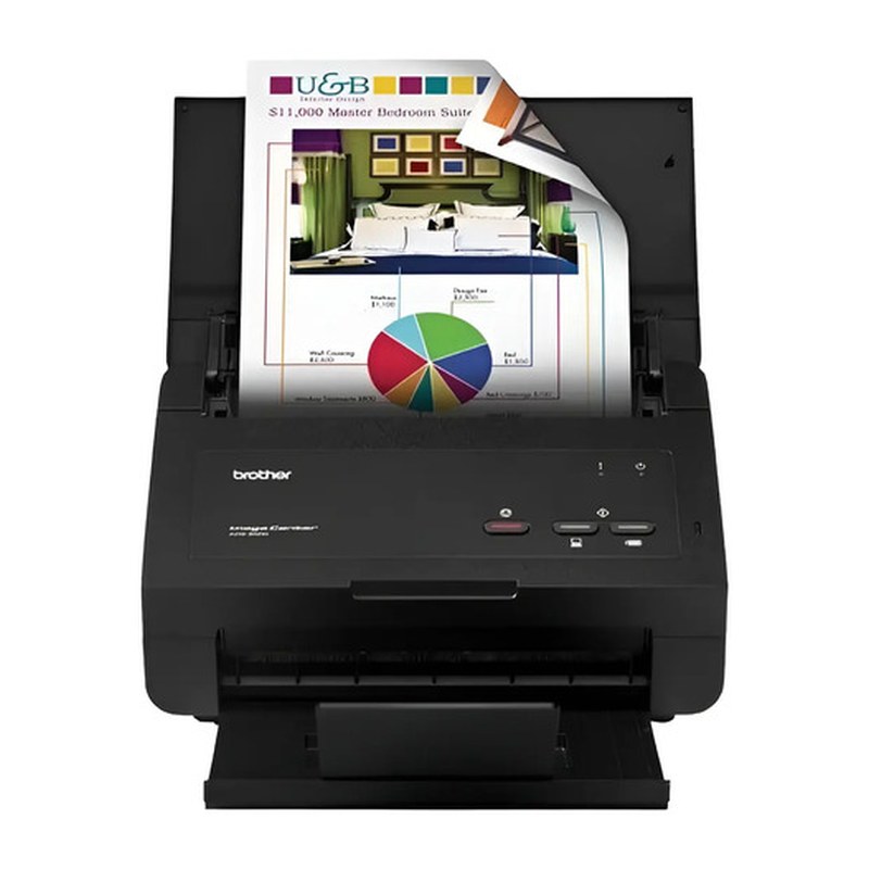 Scanner de Mesa Brother ADS-2000E, 48 ipm Frente-Verso, USB